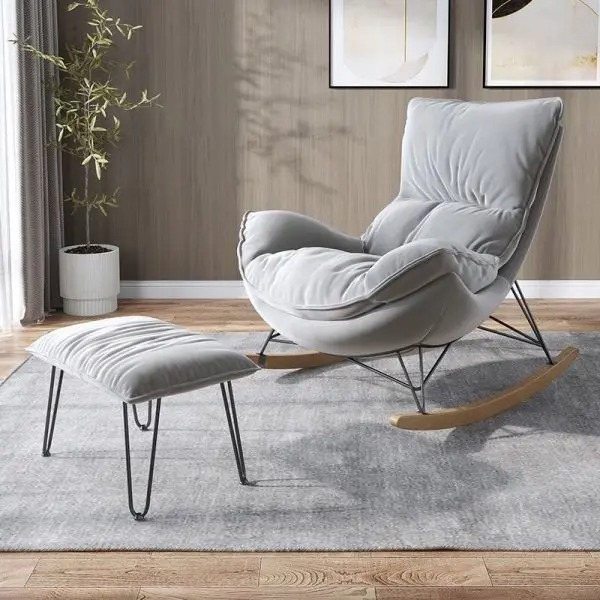【Furniture】Rocking chair recliner sofa