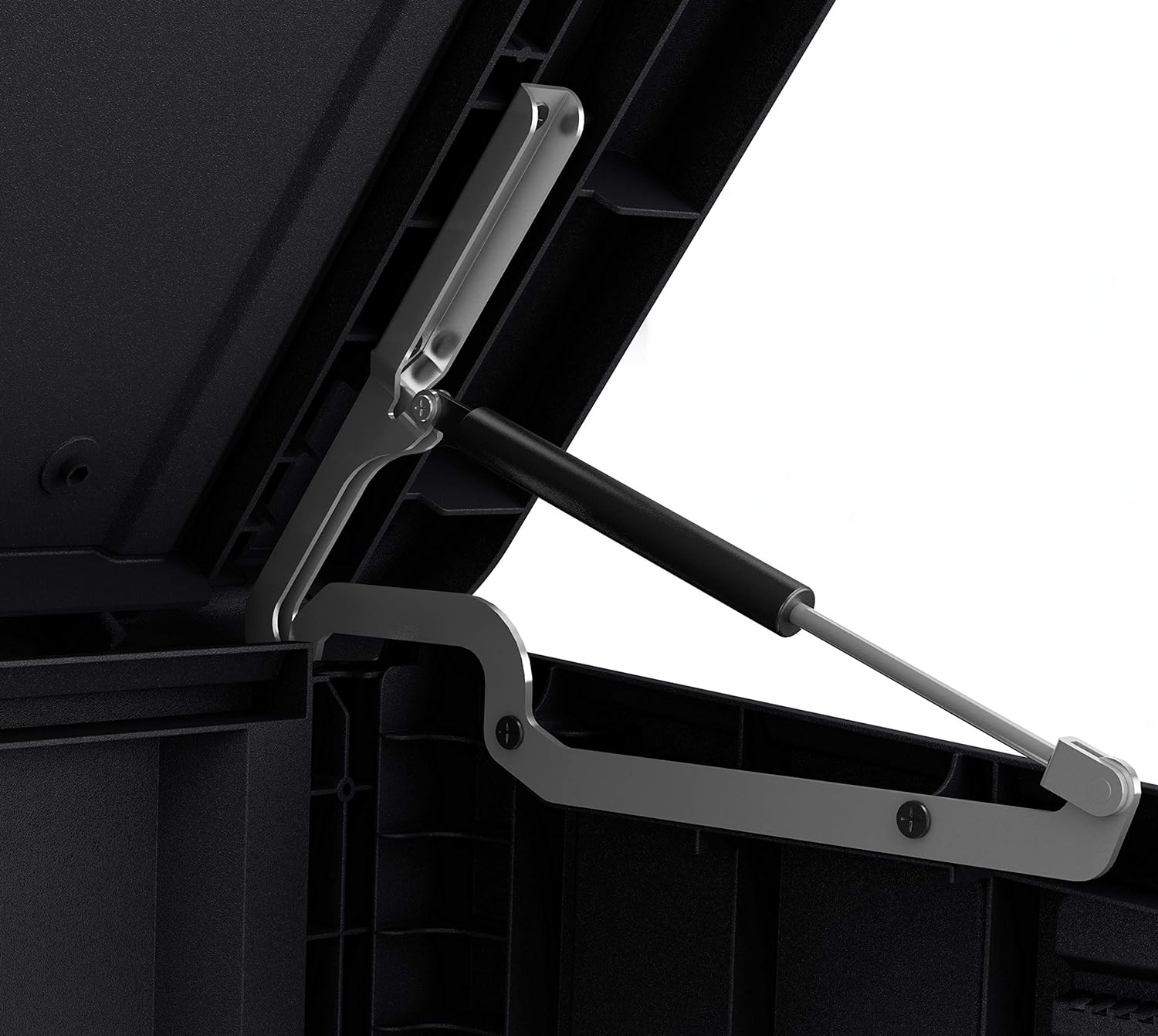 Keter Store It Out Premier XL Outdoor Garden Storage Shed, Grey and Black, 141 x 82 x 123.5 cm