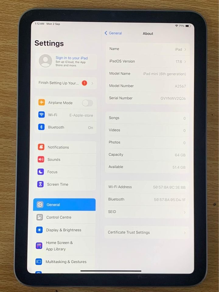 Apple iPad mini 2020 (8.3-inch, Wi-Fi + Cellular) – (6th generation)