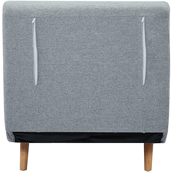 GIA Tri-Fold Sofa Bed, With Pillow, Yellow Yellow With Legs