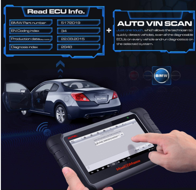 Autel MaxiCOM MK808BT Car Diagnostic Scan Tool