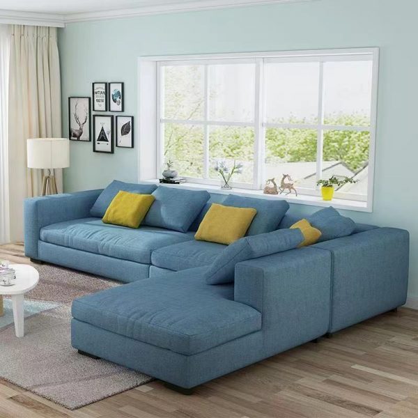 101″ Wide Velvet Left Hand Facing Sofa & Chaise