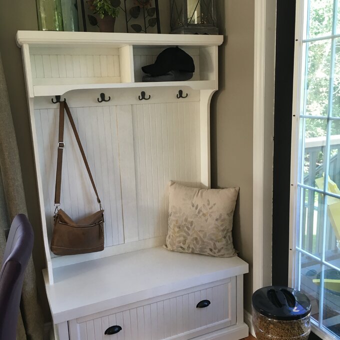 【Furniture】Carmel 40'' Wide Hall Tree with Bench and Shoe Storage