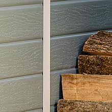 keter manor sheds have an attractive grey wood look