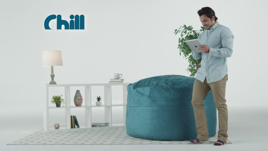 【Furniture】Giant 5' Memory Foam Furniture Bean Bag - Big Sofa with Soft Micro Fiber Cover