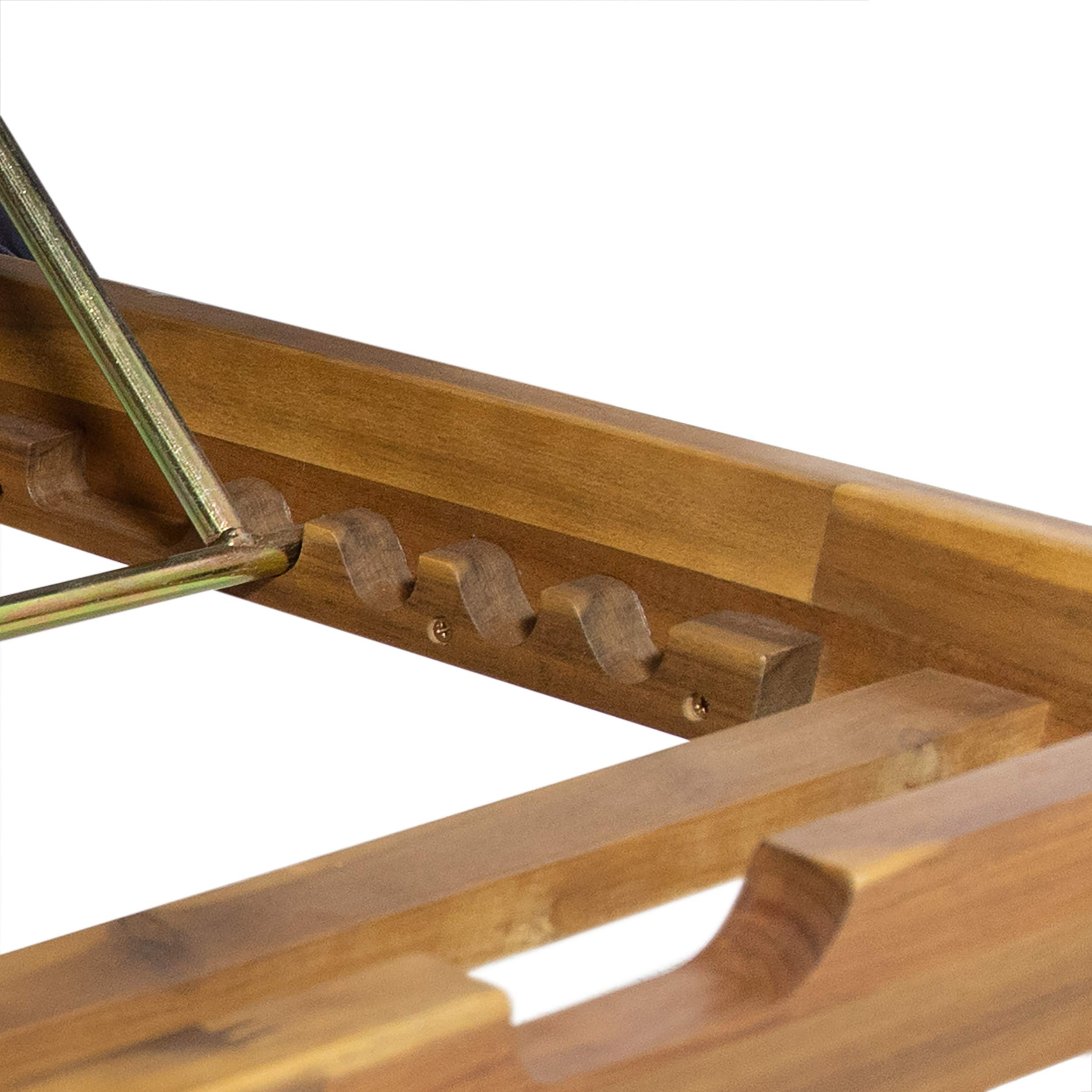 【Home&Garden】Outdoor DAYBED, Dark Grey + Teak Finish