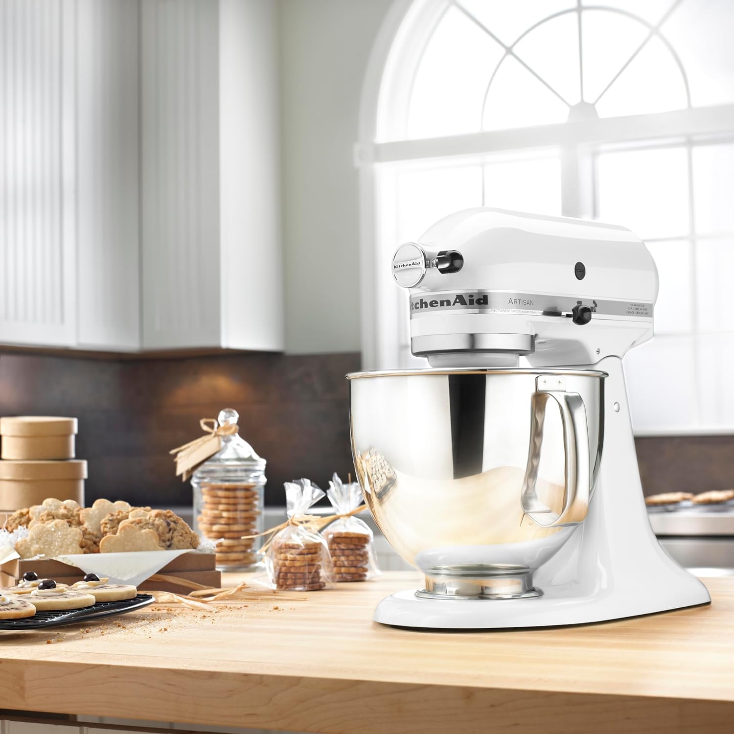 KitchenAid Artisan Series 5-Quart Tilt-Head Stand Mixer - KSM150PS, Milkshake