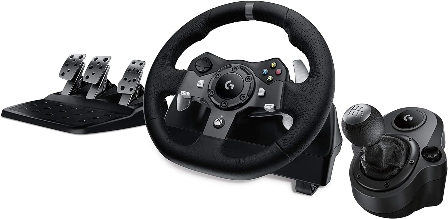 Logitech G920 Driving Force Racing Wheel + G Driving Force Shifter Bundle