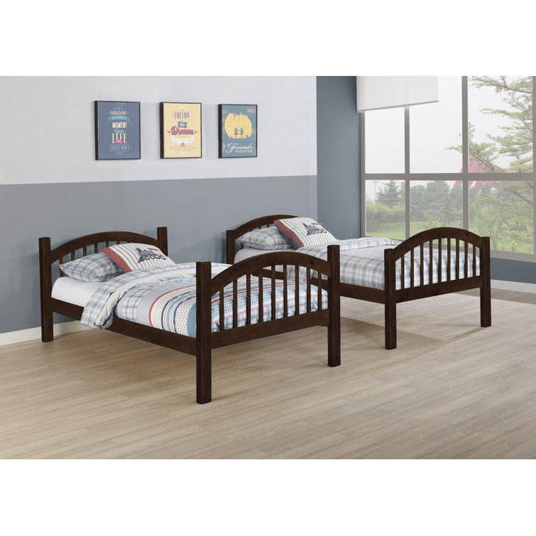 【Furniture】Swen Twin Over Twin Standard Bunk Bed by Harriet Bee