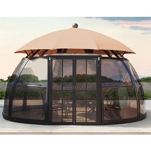 Outdoor sunbathing tents