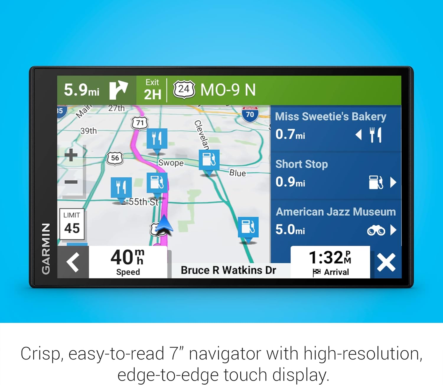 Garmin DriveSmart 86, 8-inch Car GPS Navigator with Bright, Crisp High-resolution Maps and Garmin Voice Assist