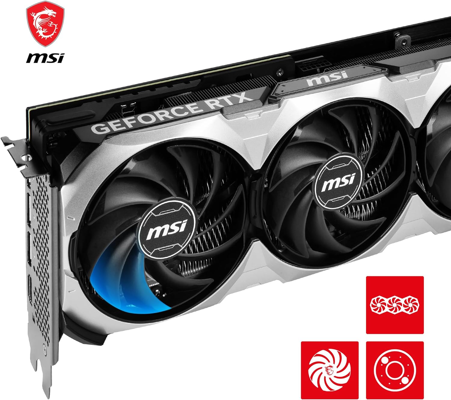 MSI GeForce RTX 4070 Ti VENTUS 3X 12G OC Gaming Graphics Card - 12GB GDDR6X, 2655 MHz, PCI Express Gen 4, 192-bit, 3x DP v 1.4a, HDMI 2.1a (Supports 4K & 8K HDR)