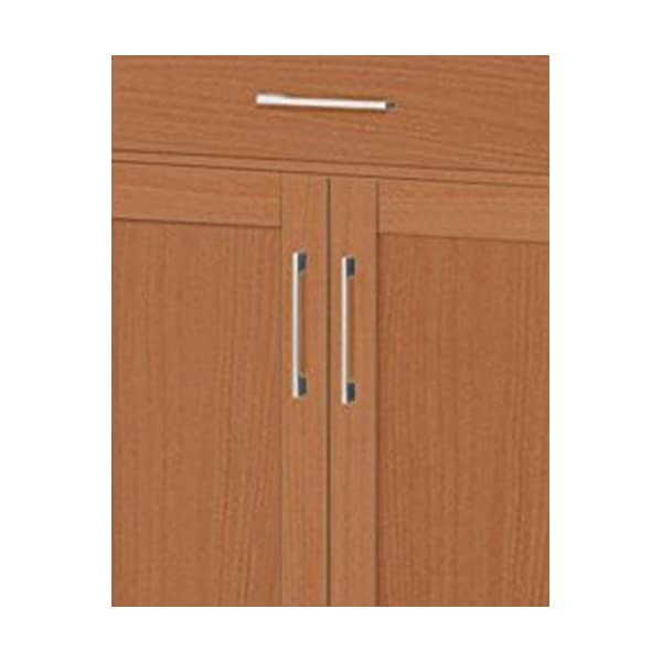 Hodedah Kitchen Island with Spice Rack, Towel Rack & Drawer, Black with Beech Top Black-beech