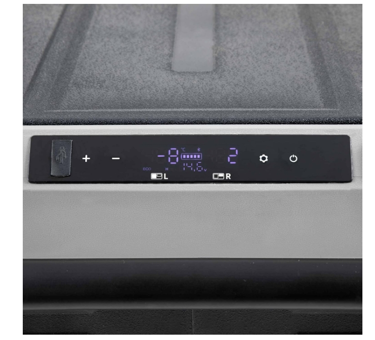 Dellonda 95L Portable Car Fridge, Freezer, 1224V Dual Zone Compressor - DL128