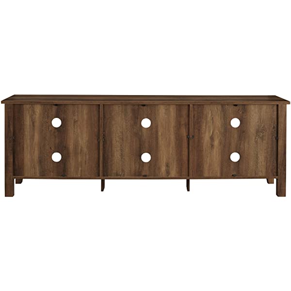 Walker Edison Wren Classic 4 Cubby TV Stand for TVs up to 65 Inches, 58 Inch, Black Black 58 InchTV Stand