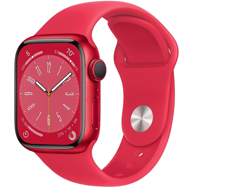 Apple Watch Series 8 [GPS 41mm] Smart Watch w Midnight Aluminum Case with Midnight Sport Band