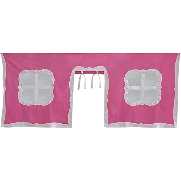 Max & Lily Twin Low Loft Bed with Staircase, White White Low Loft + Staircase Bed