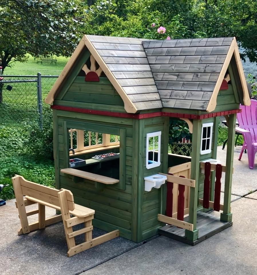 Victorian Inn All Cedar Outdoor Wooden Playhouse