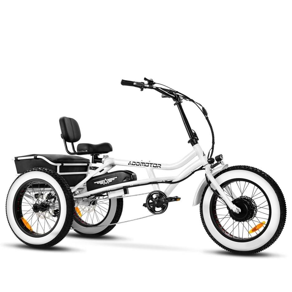 Addmotor Motan Electric Trike Adults, 85 MI, 20x4 Fat Tire 3 Wheel Electric Bicycle
