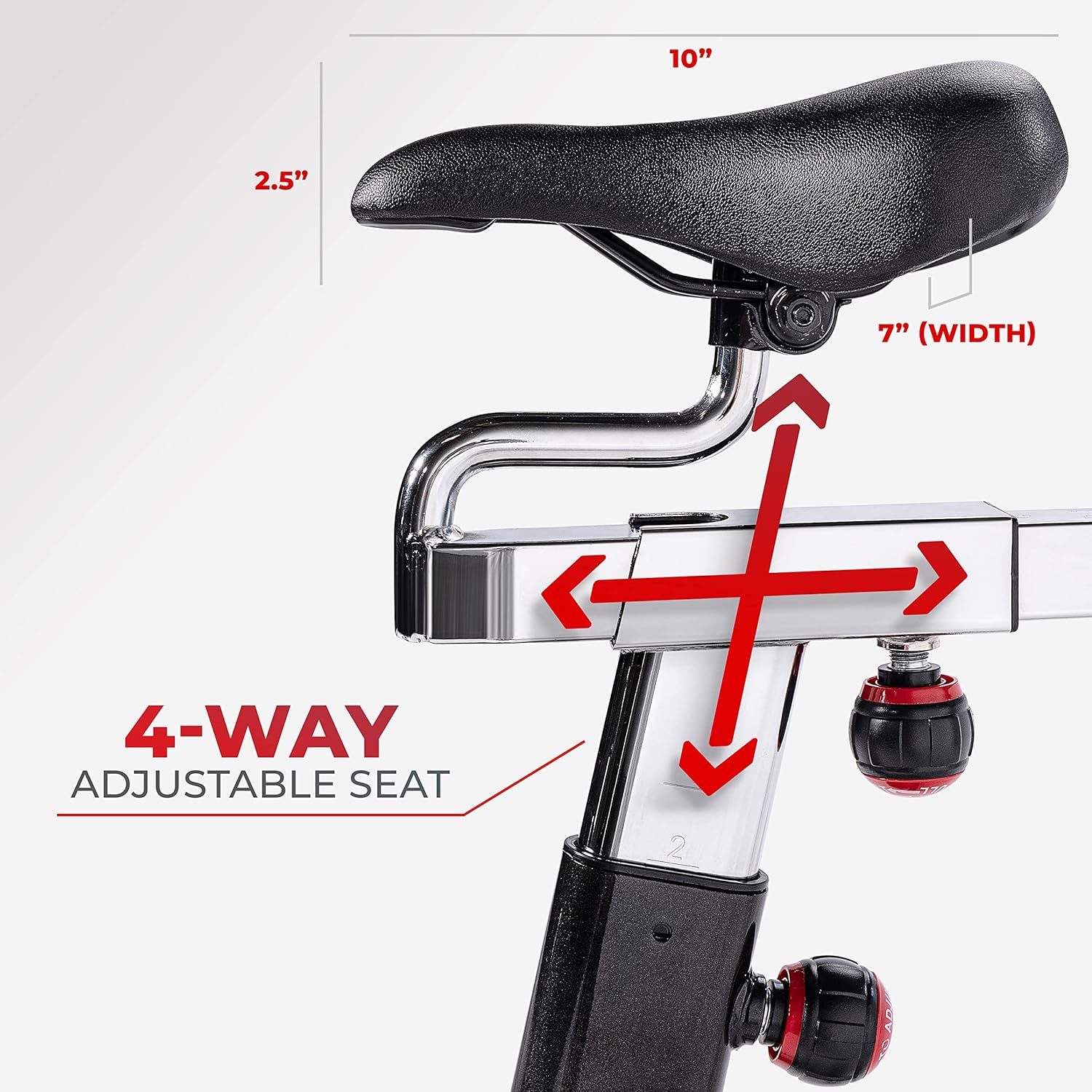 Sunny Health and Fitness Exercise Bike, Quiet Indoor Cycling Stationary Bike with Digital Monitor & Adjustable Seat, Cardio Workout Gym Equipment for Home Use, 49 LB Flywheel, SF-B1002