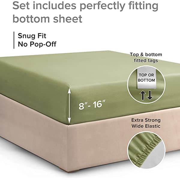 Queen Fitted Sheet - Single Fitted Deep Pocket Sheet - Fits Mattress Perfectly - Soft Wrinkle Free Sheet - 1 Fitted Sheet Only – Light Pink Queen Light Pink