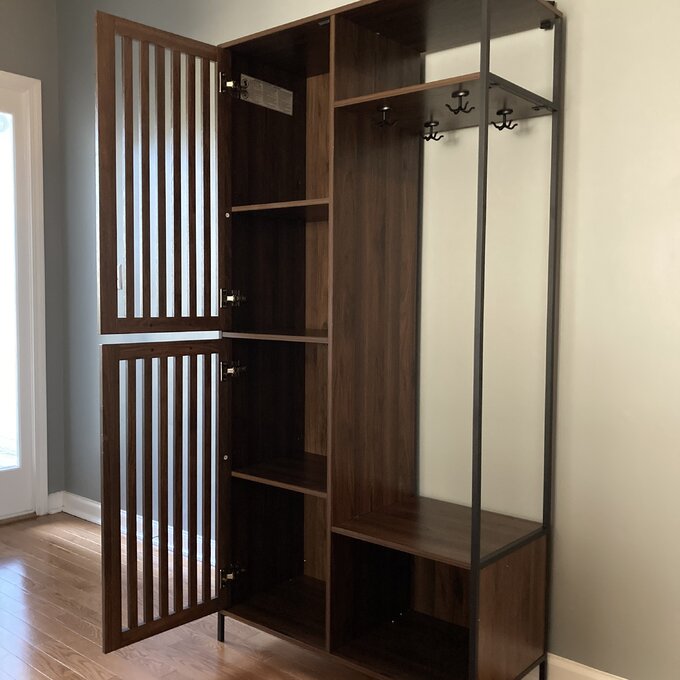 【Furniture】Mcquillen 36'' Wide Hall Tree with Shoe Storage