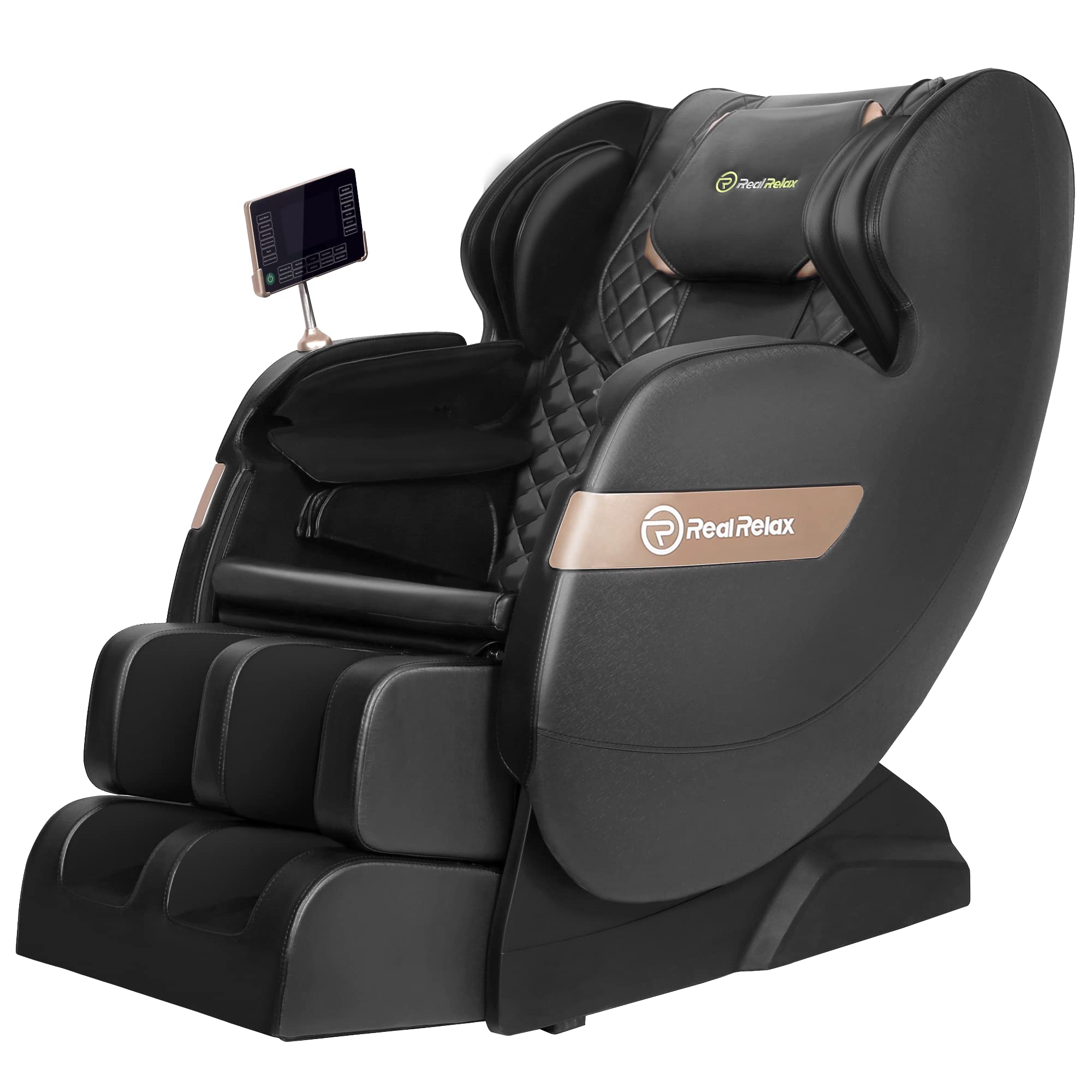 【Furniture】Massage Chair of Dual-core S Track, Recliner of Full Body Massage Zero Gravity, Black