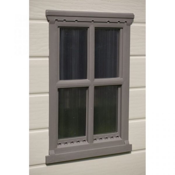 8ft wide X 6ft deep plastic storage shed; A clearance sale