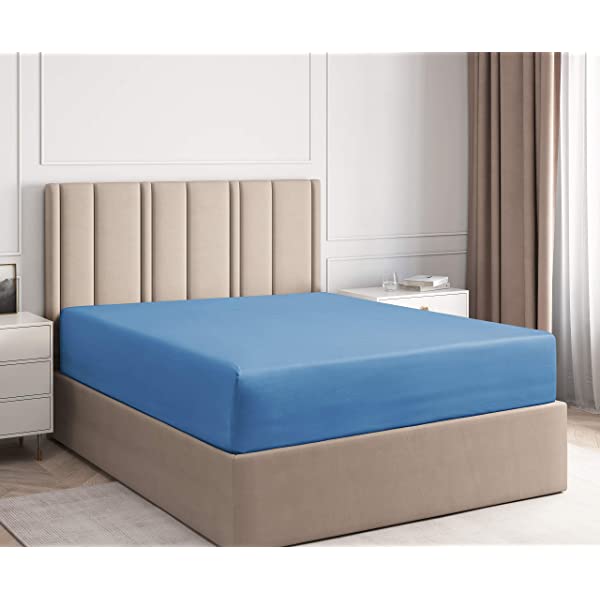 Queen Fitted Sheet - Single Fitted Deep Pocket Sheet - Fits Mattress Perfectly - Soft Wrinkle Free Sheet - 1 Fitted Sheet Only – Light Pink Queen Light Pink