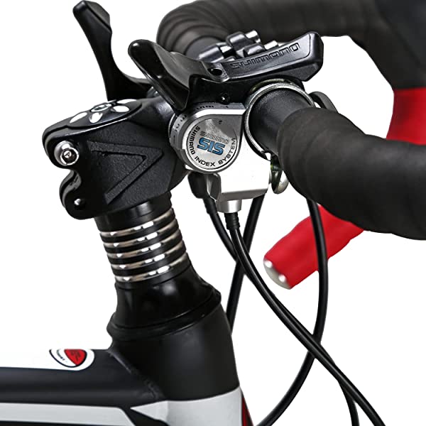 Eurobike 21 Speed Shifting System Road Bike 49/54/56 cm Frame 700C Wheel Adult Road Bicycle Black/white 30rim 54cm