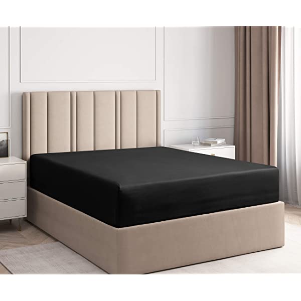 Queen Fitted Sheet - Single Fitted Deep Pocket Sheet - Fits Mattress Perfectly - Soft Wrinkle Free Sheet - 1 Fitted Sheet Only – Light Pink Queen Light Pink