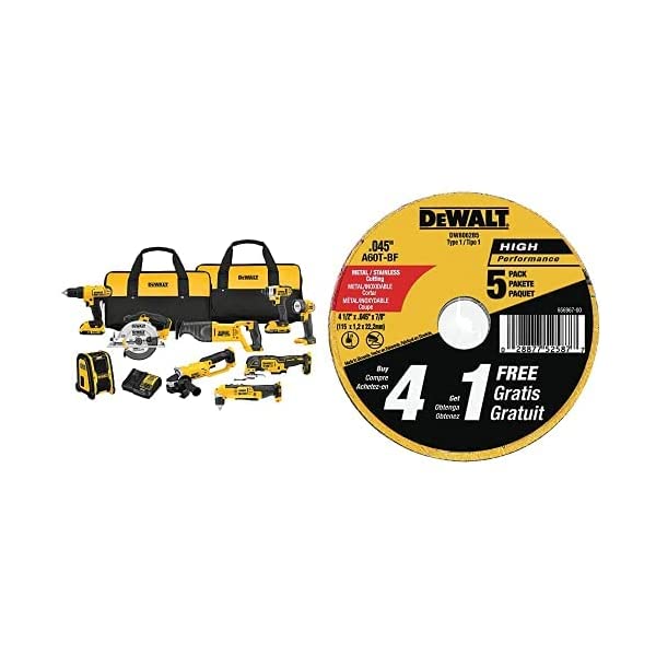 DEWALT 20V Max Cordless Drill Combo Kit, 10-Tool (DCK1020D2) 20V 10-Tool Combo Kit Kit