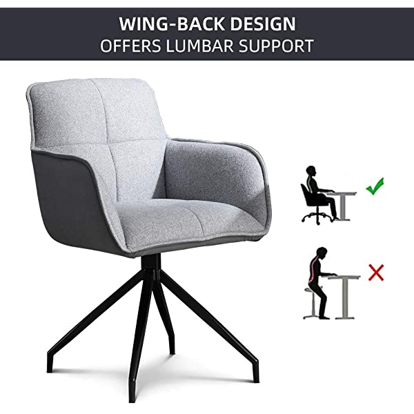 360°Swivel Home Study Velvet Chair Student Sedentary Comfortable Armchair Backrest Desk seat Anchor Rotating Living Chairs (Yellow/Gold)