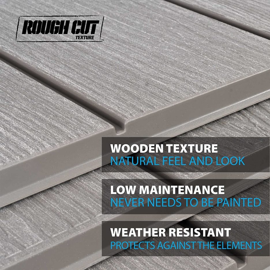 Lifetime 8 Ft. x 10 Ft. Outdoor Storage Shed Storm Dust