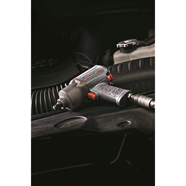Ingersoll Rand 2235TiMAX 1/2” Drive Air Impact Wrench – Lightweight 4.6 lb Design, Powerful Torque Output Up to 1,350 ft-lbs, Titanium Hammer Case, Max Control, Gray