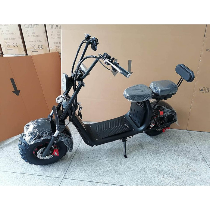 Adult Electric Fat Tire Scooter 60V Citycoco Bike 2000W Scooter Up To 24 MPH
