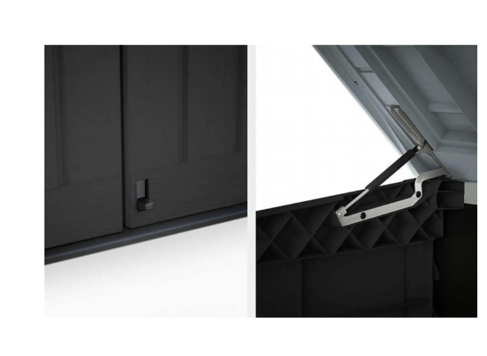 Keter Store It Out Max 1200L Outdoor Garden & Wheelie Bin Storage Shed – Brown/Beige