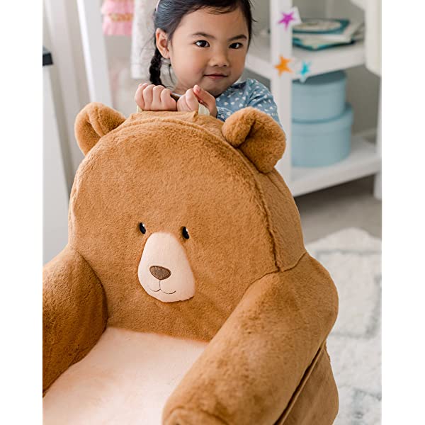 Soft Landing Fox Sweet Seats | Premium Character Chair with Carrying Handle & Side Pockets – Orange