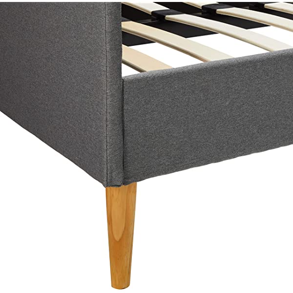 DHP Franklin Mid Century Upholstered Daybed, Sofa Bed, Twin Size Frame, Tan Linen Linen Twin Tan