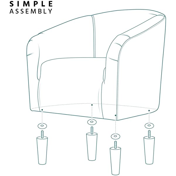 Yaheetech Set of 2 Modern Style Accent Barrel Chair Upholstered Chair Arm Chair Club Chair for Living Room Bedroom Reception Room Office Ivory