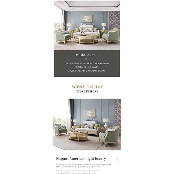 Park Simple Style Living Room Sofa, Cloth Art Sofa Combination of Three Single Simple Small Family Living Room can be dismantled and Washed