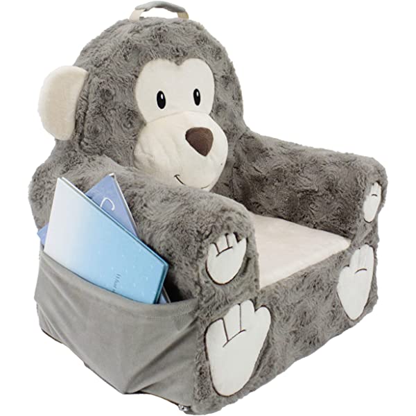 Soft Landing Fox Sweet Seats | Premium Character Chair with Carrying Handle & Side Pockets – Orange