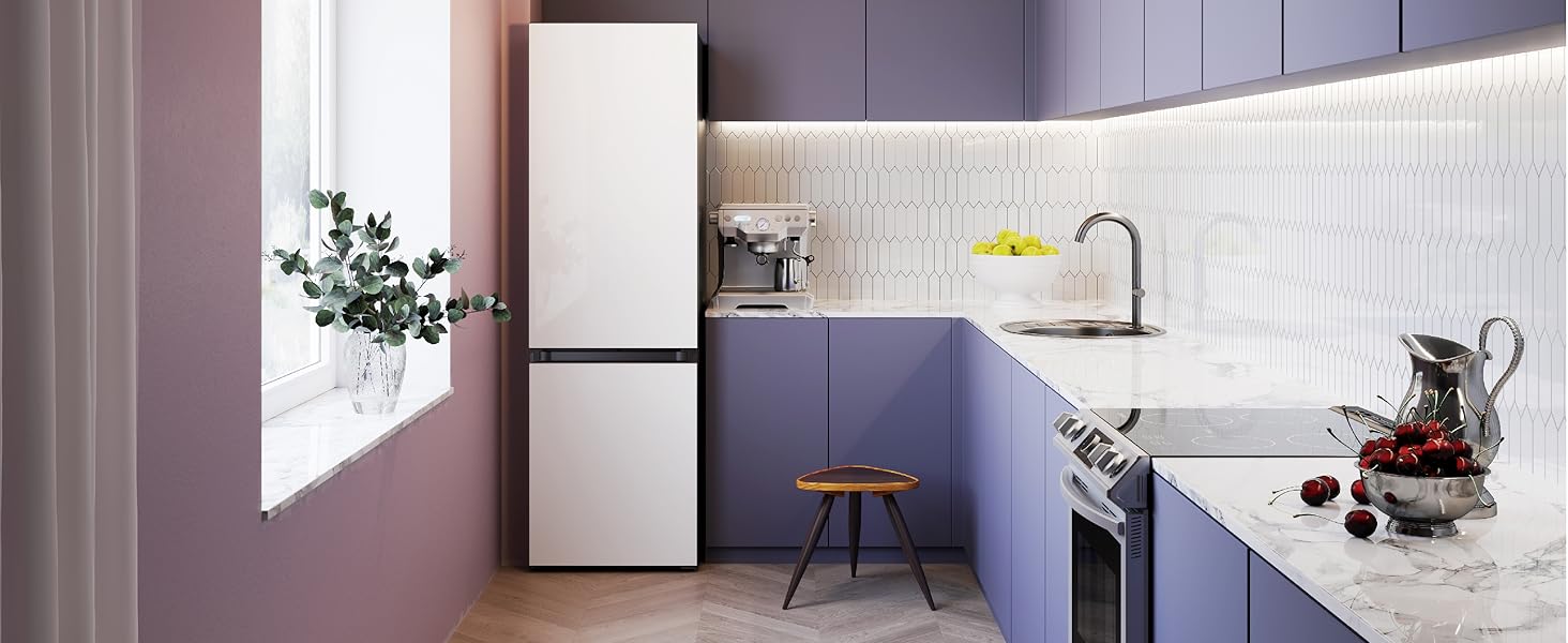12.0 cu. ft. BESPOKE Bottom Freezer refrigerator with customizable colors and flexible design