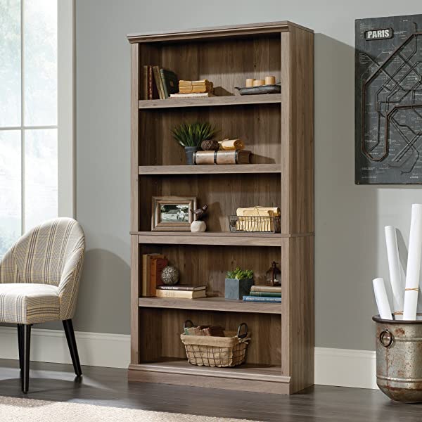 Sauder Select Collection 5-Shelf Bookcase, Washington Cherry finish Washington Cherry Finish Bookcase