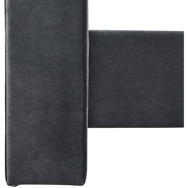 Jennifer Taylor Home Marcella Collection Queen Wingback Tufted Hand-Applied Nail Heads Upholstered Bed, Antique White Antique White Queen