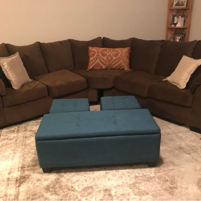 【Furniture】Edyth Upholstered Storage Ottoman