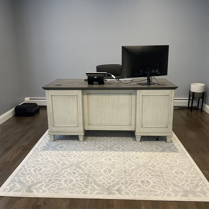 【Furniture】Sereda Configurable Rectangular Executive Desk Office Set with Hutch