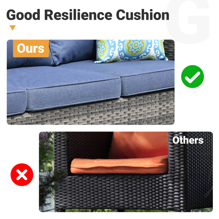 Allcot 7 - Person Outdoor Seating Group with Cushions